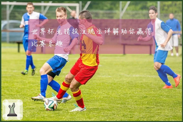 世界杯竞猜投注玩法详解助你赢得比赛乐趣